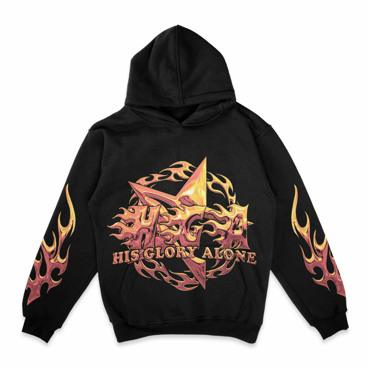 Holy Fire Hoodie Black Native Supply