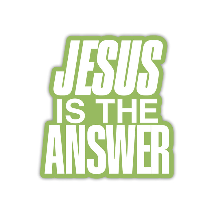 Jesus is the Answer Sticker