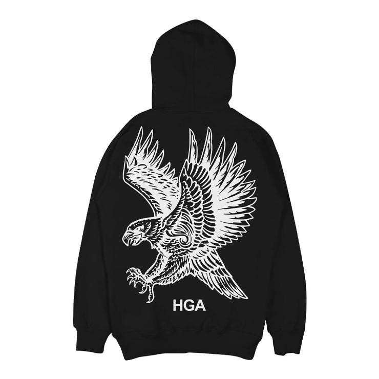 HGA Eagle Comfort Hoodie - (True Black)