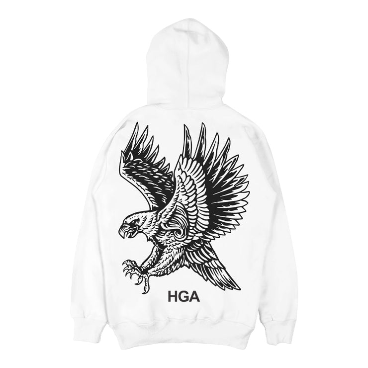 HGA Eagle Comfort Hoodie - (White)
