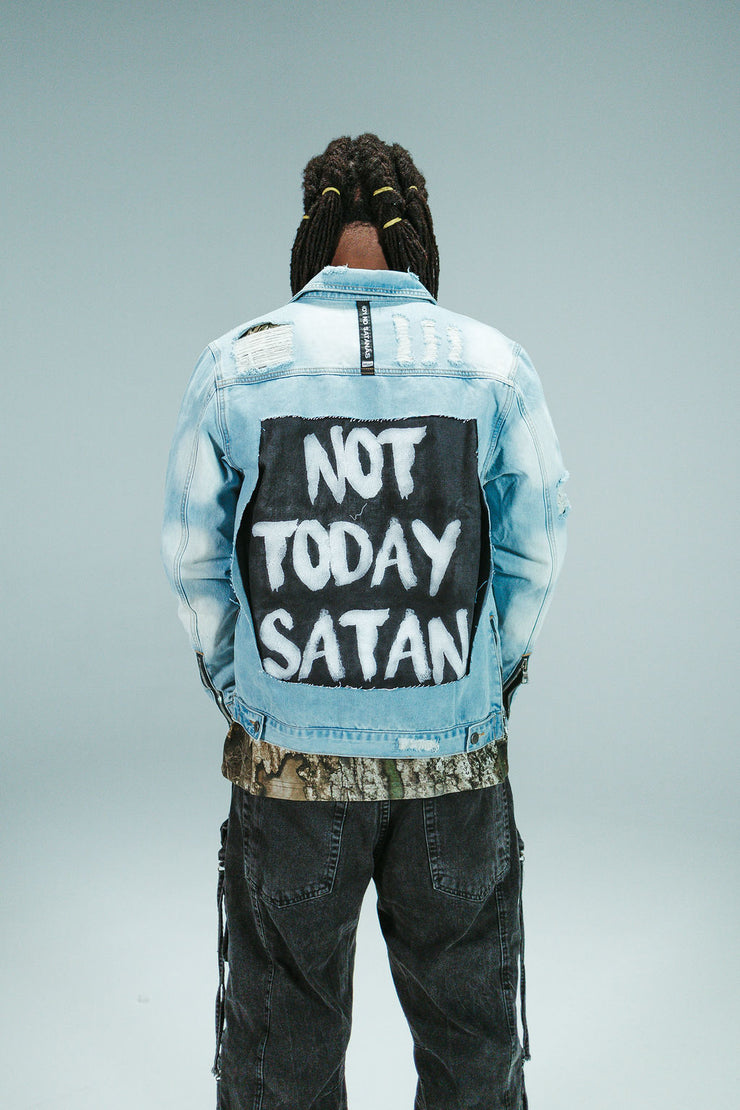 HGA Not Today Satan Blue Denim Jacket