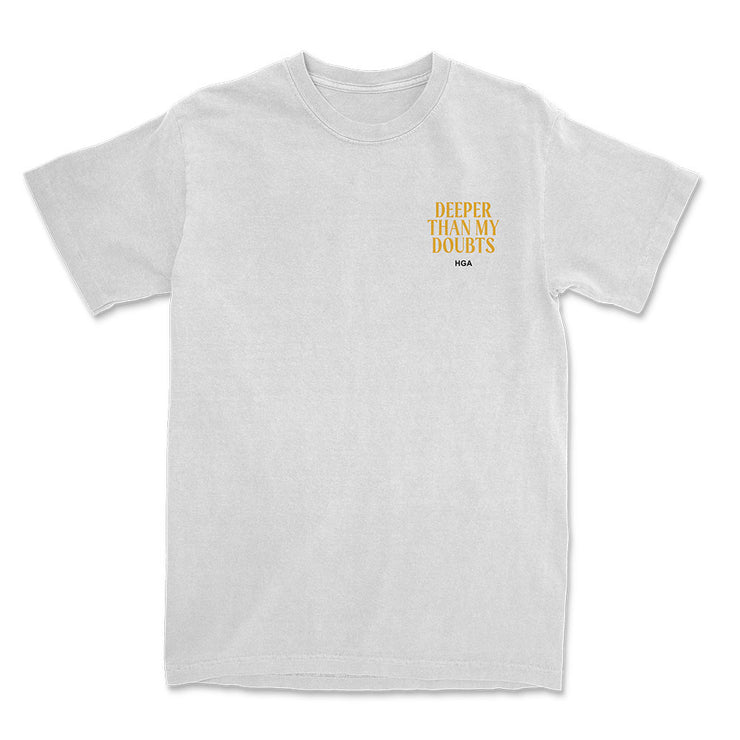 Deeper Than My Doubts (White) - Tee