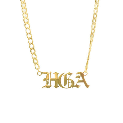 HGA Ancient Letter - Gold Necklace - 