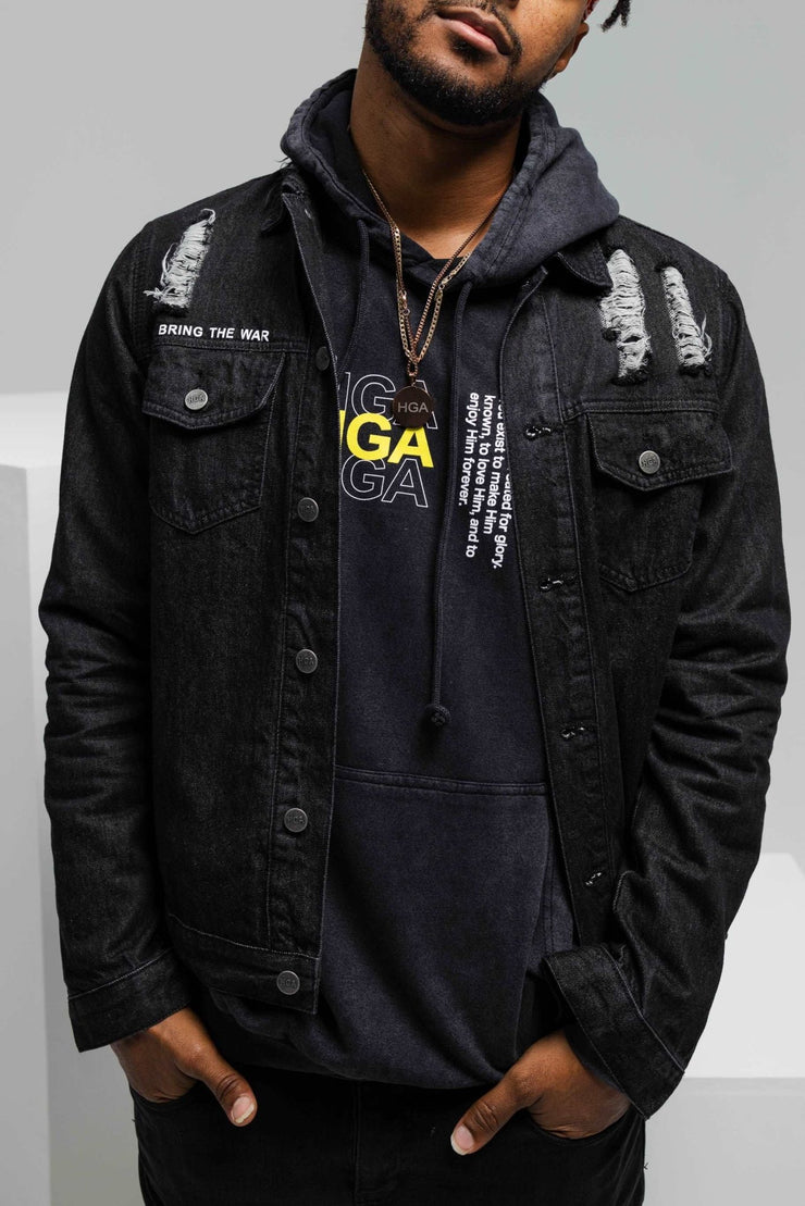 HGA Bring the War Denim Jacket - Denim Jacket