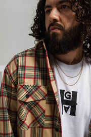 HGA Lion of Judah Flannel (Cream) - Longsleeve Tees