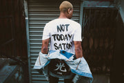 HGA Not Today Satan White Tee - Shirt