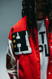 HGA Stars Letterman Jacket - Red - 