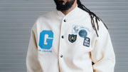 His Glory Alone Letterman Jacket (Carolina Blue) - Jacket