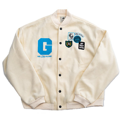 His Glory Alone Letterman Jacket (Carolina Blue) - Jacket