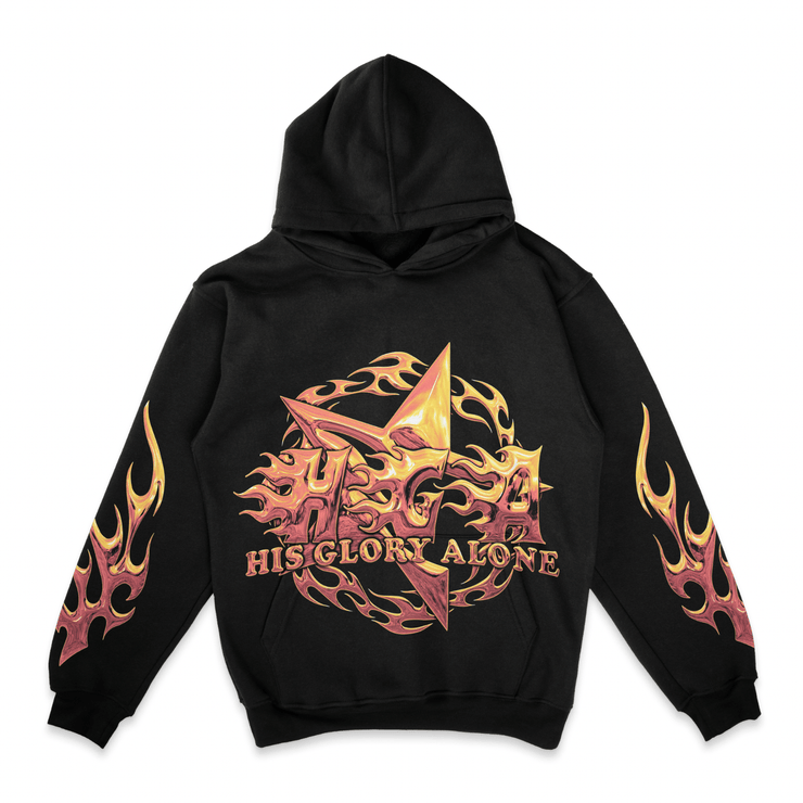 Holy Fire Hoodie (Black) - 