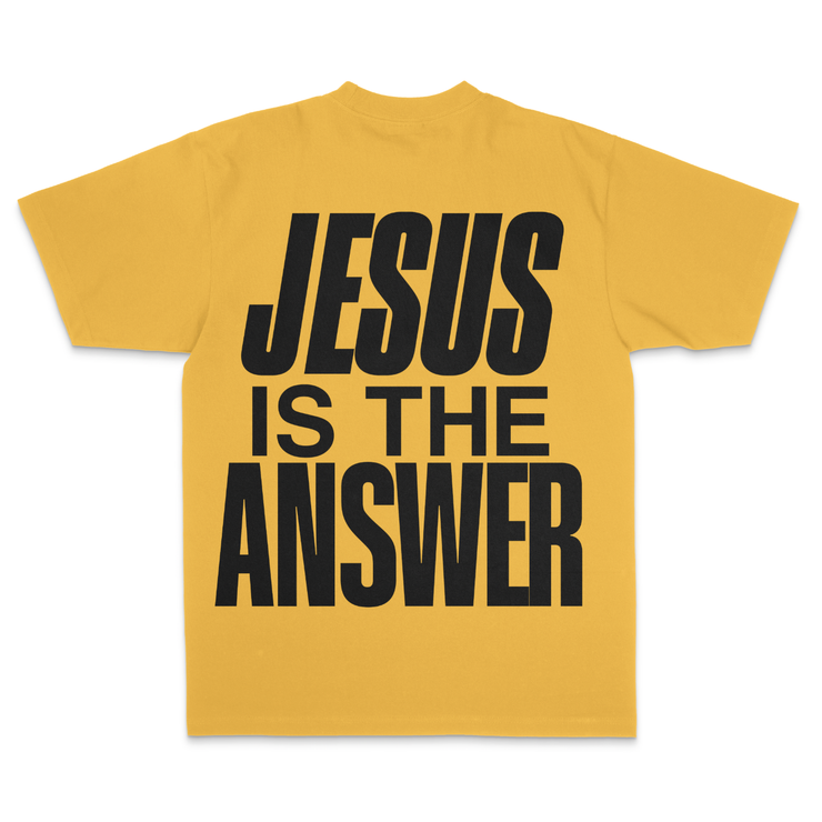Jesus is the Answer (Gold) - Tee