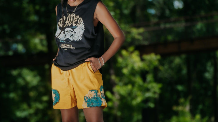 New Mercies Basketball Shorts - (Yellow) - 