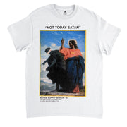 Not Today Satan Toon Tee - White - Shirt