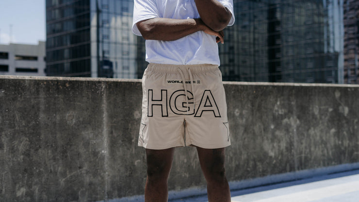 HGA Stitched Shorts - (Beige)