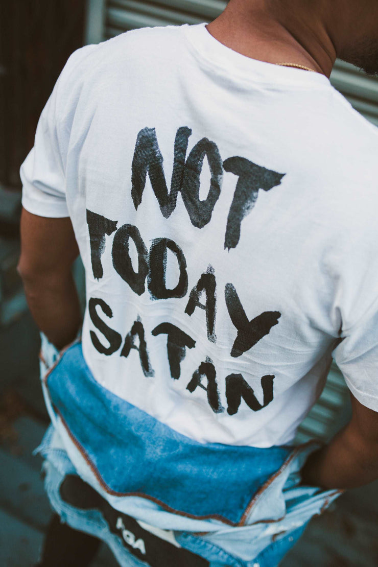 HGA Not Today Satan White Tee