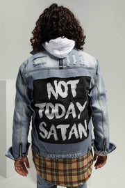 HGA Not Today Satan Blue Denim Jacket