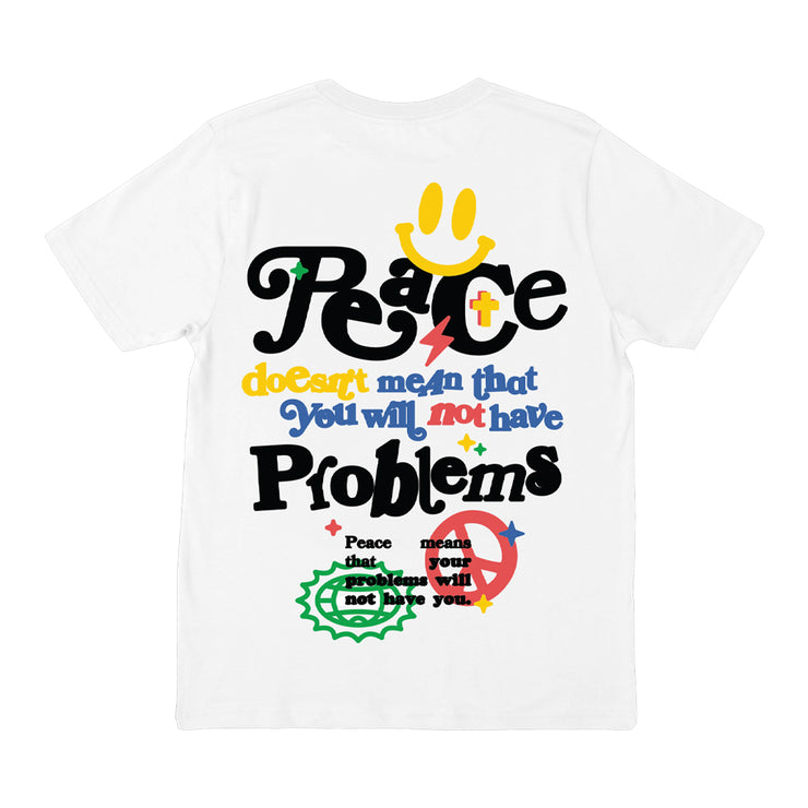 HGA Peace Over Problems (White) - Tee