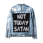 HGA Not Today Satan Blue Denim Jacket